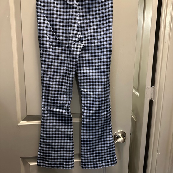 Zara Size M Pull-on Checkered Stretch Pants Pre-owned - Picture 2 of 3
